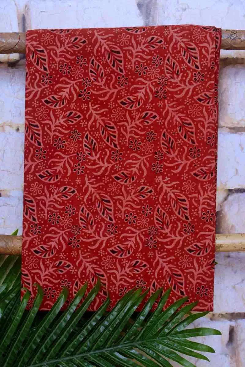 Madder Special Ajrakh Shibori Cotton Suit