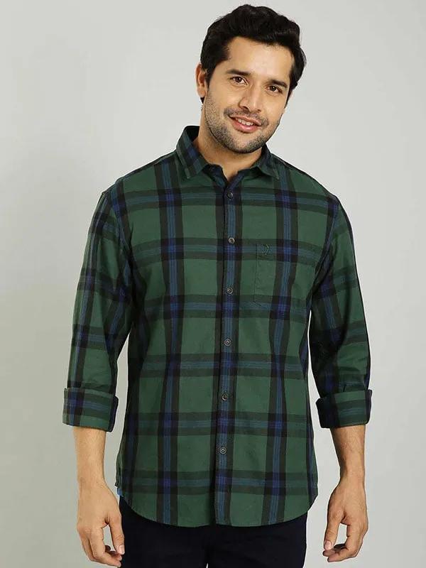 Men Checked Full Sleeve Cotton Shirt