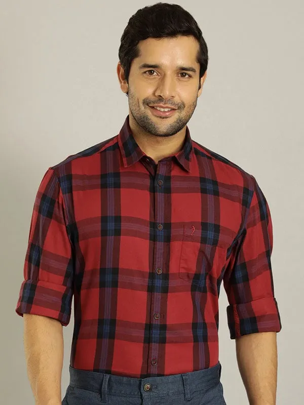 Men Checked Full Sleeve Cotton Shirt