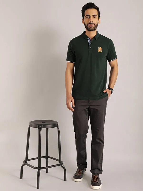 Men Kansas Fit Cotton Stretch Trouser