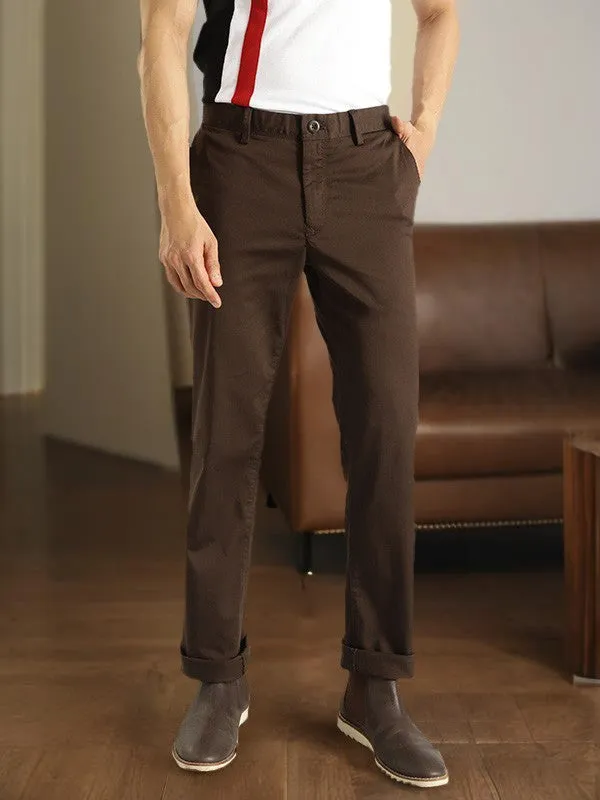 Men Kansas Fit Cotton Stretch Trouser
