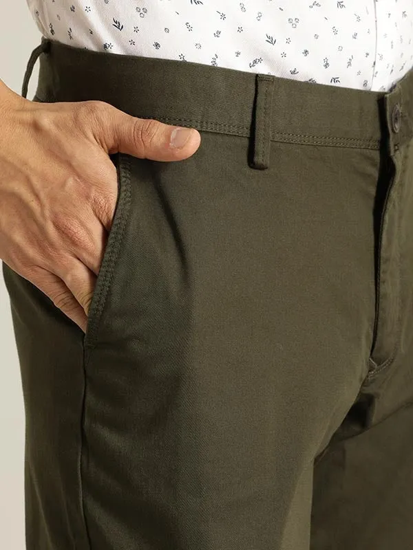 Men Kansas Fit Cotton Stretch Trouser