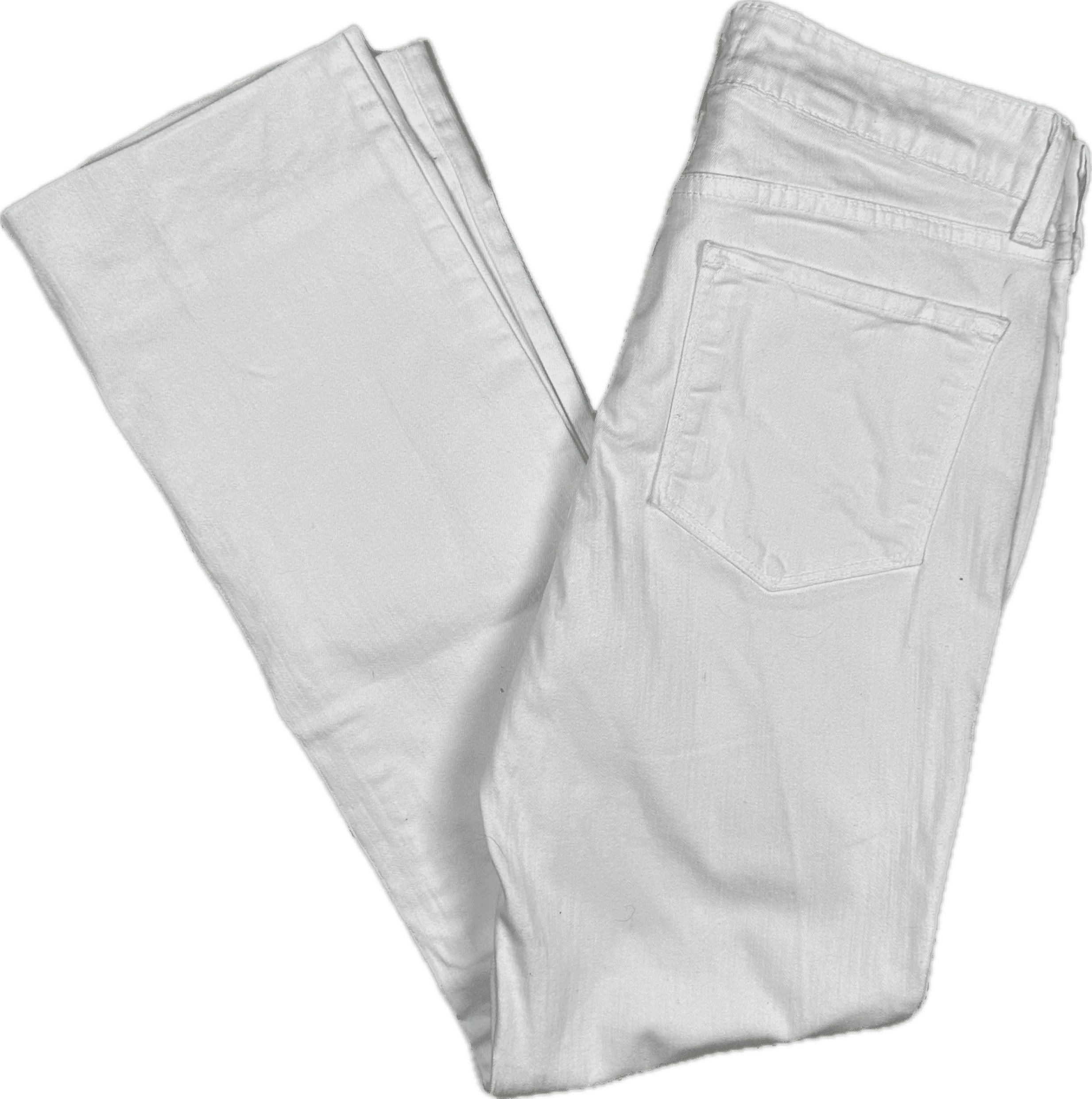 NYDJ -White Lift & Tuck 'Straight' Leg Jeans -Size 2 US suit 6 AU