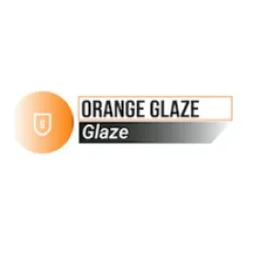 Orange Glaze - Two Thin Coats