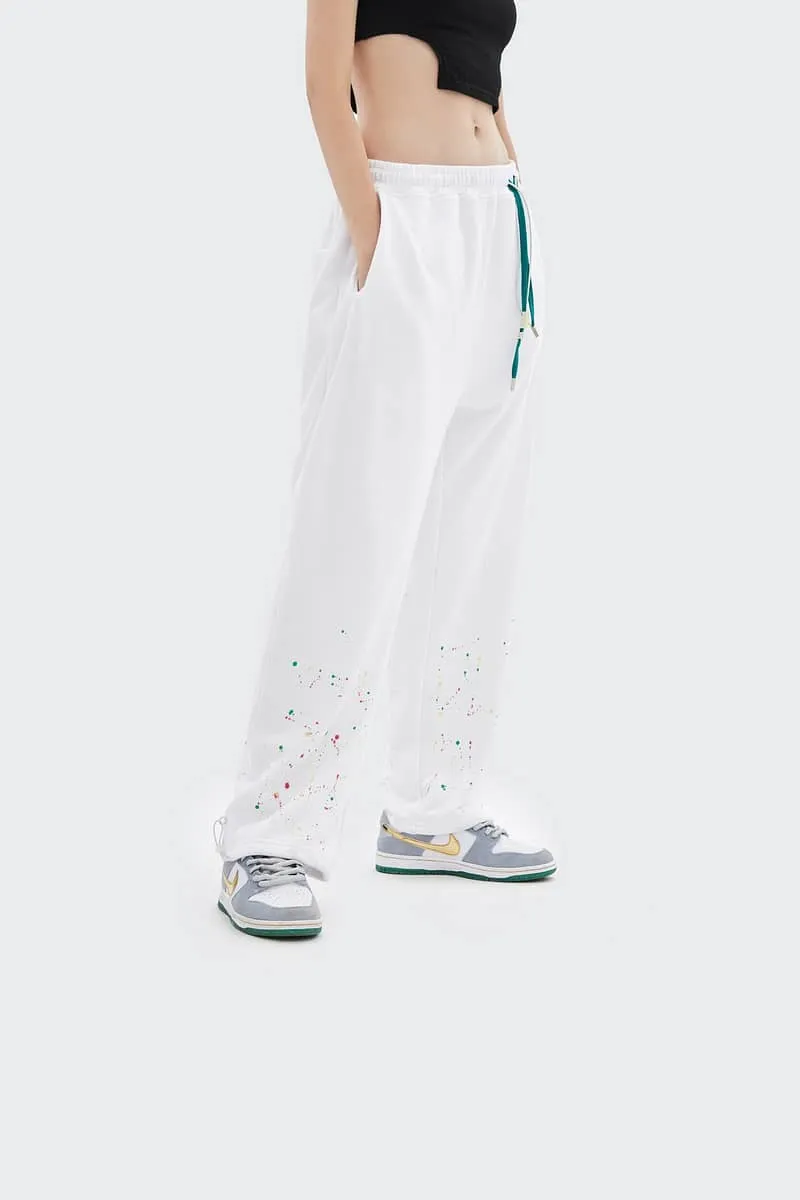 Personality splash ink casual sports loose guard pants