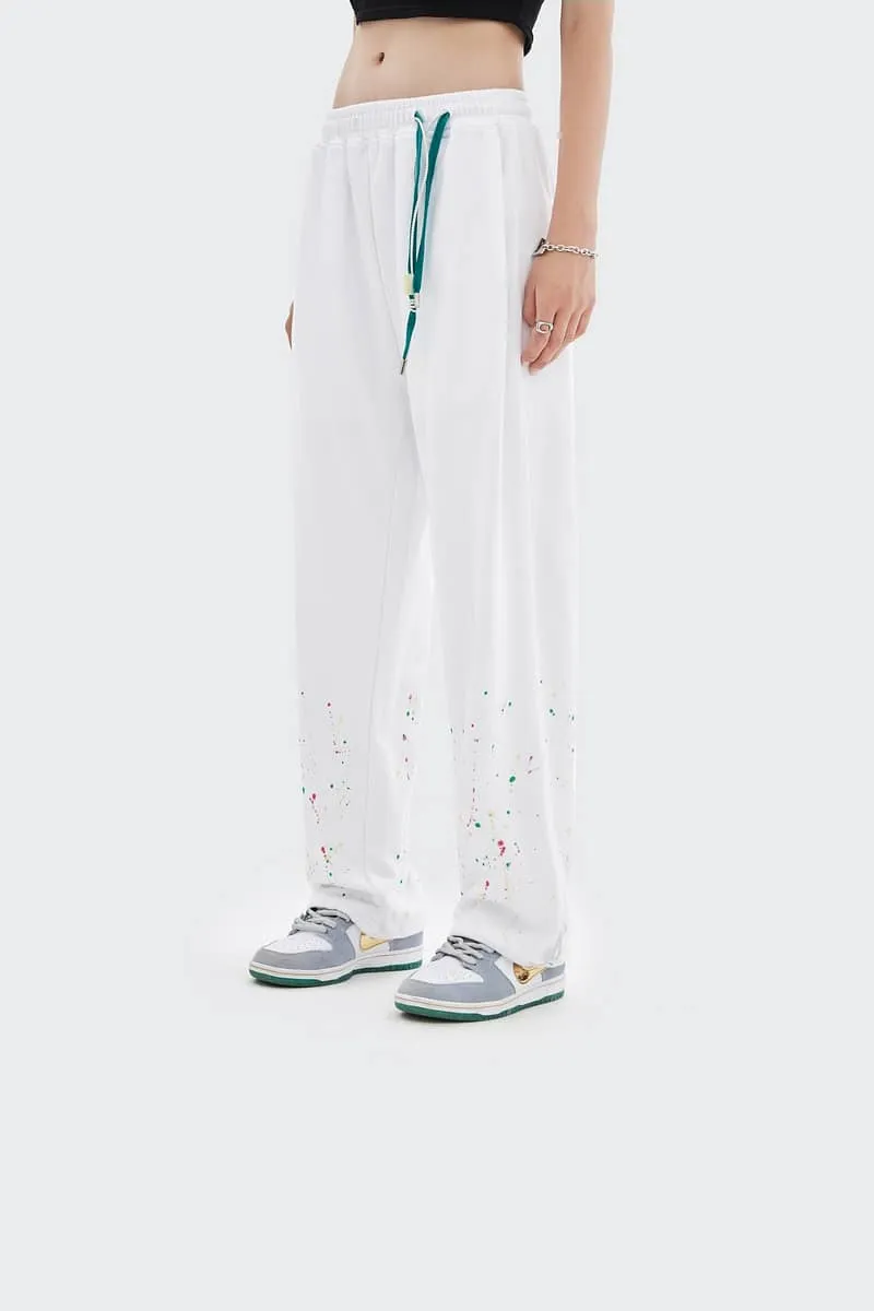 Personality splash ink casual sports loose guard pants