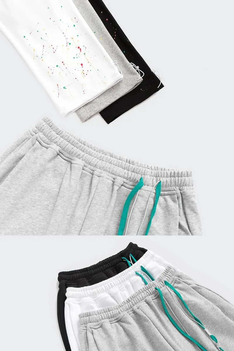 Personality splash ink casual sports loose guard pants