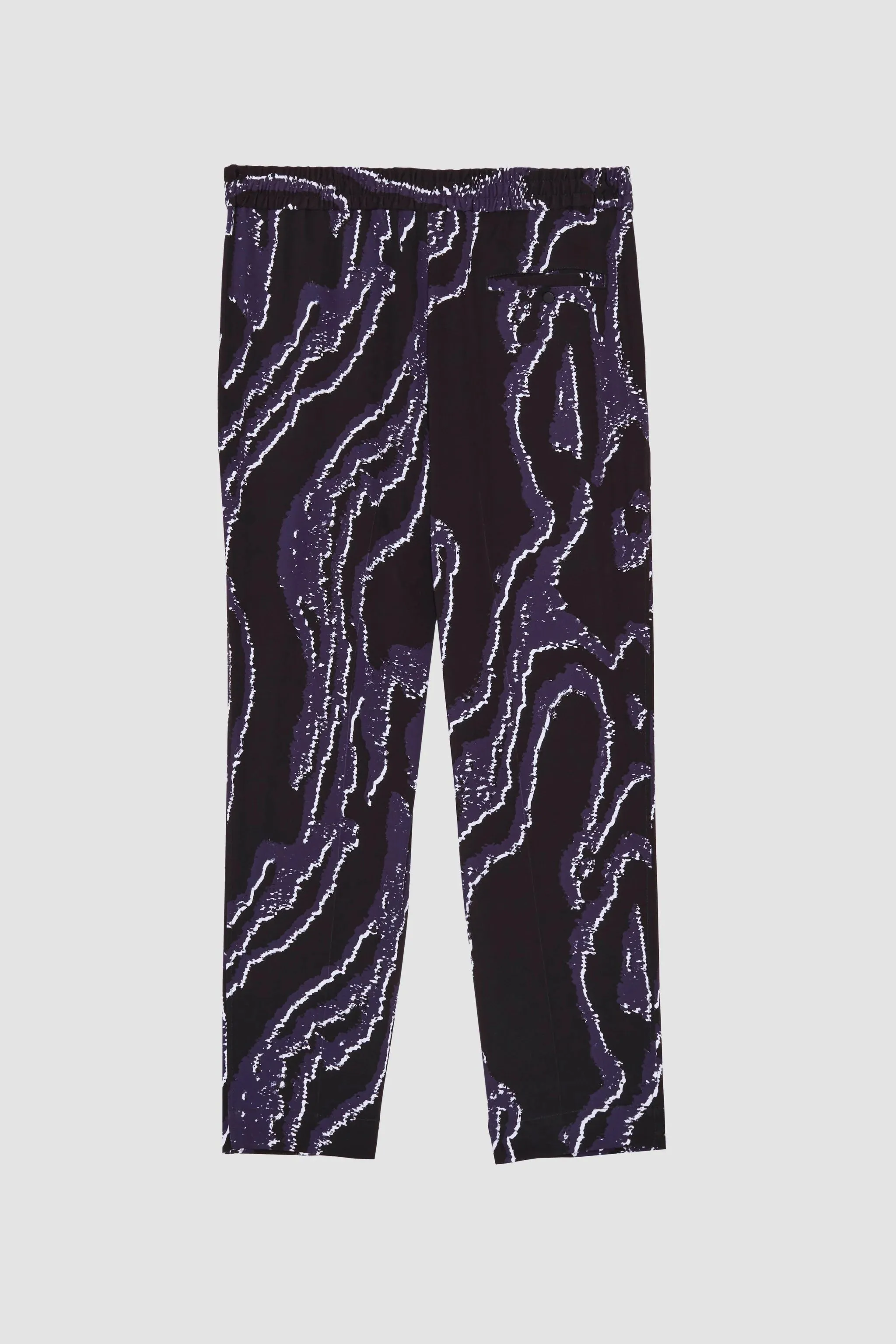 Printed Single Pleat Tapered Trouser