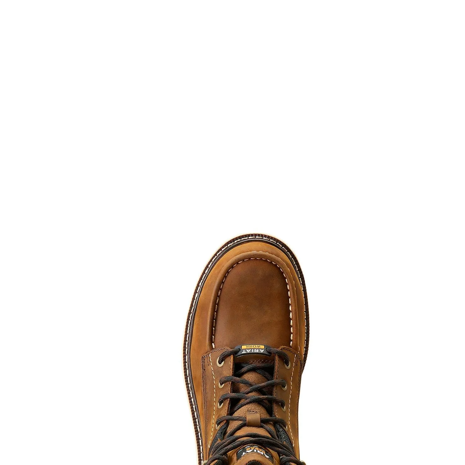 Rebar Lift 8 inch Soft-Toe Waterproof Boot Distressed Brown