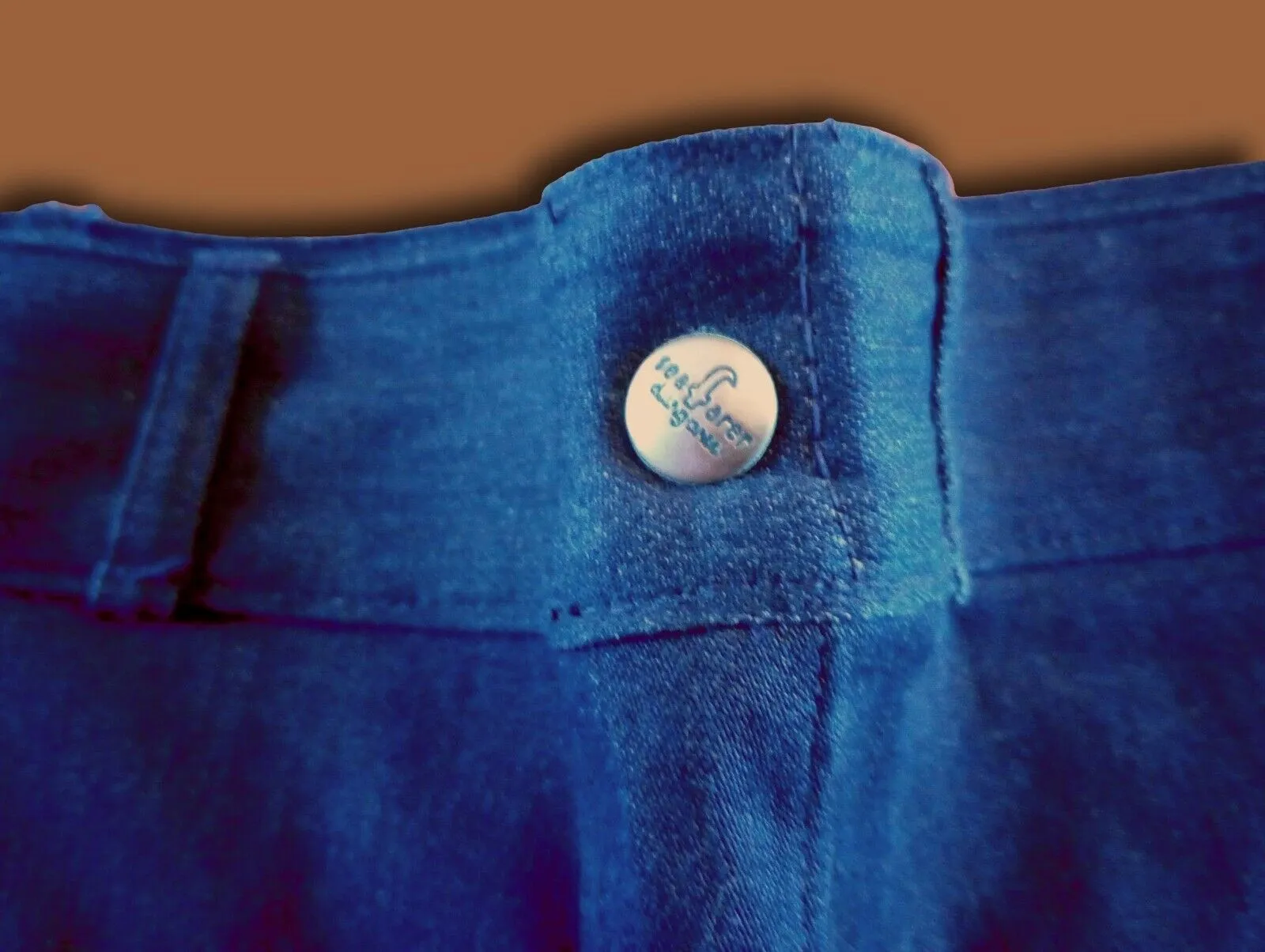 SEAFARER NAVY BLUE JEANS BELL BOTTOM DENIM TROUSERS DUNGAREES