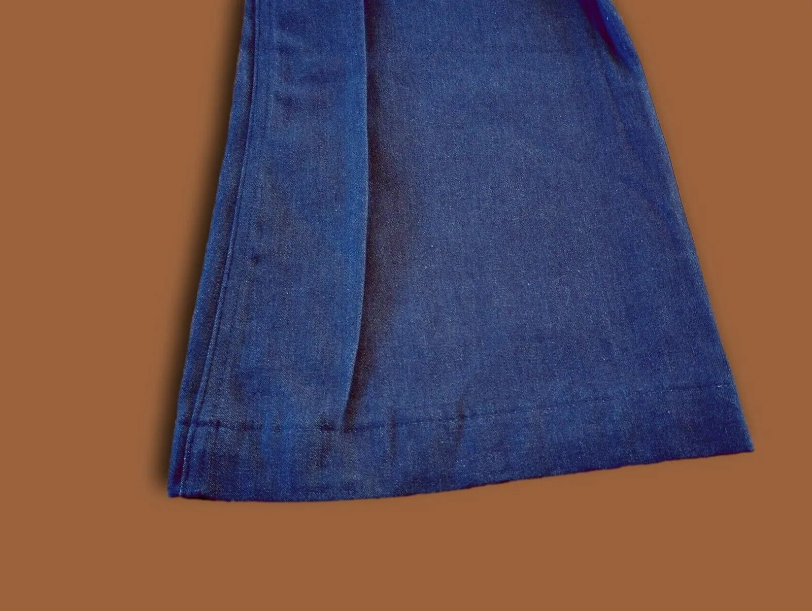 SEAFARER NAVY BLUE JEANS BELL BOTTOM DENIM TROUSERS DUNGAREES