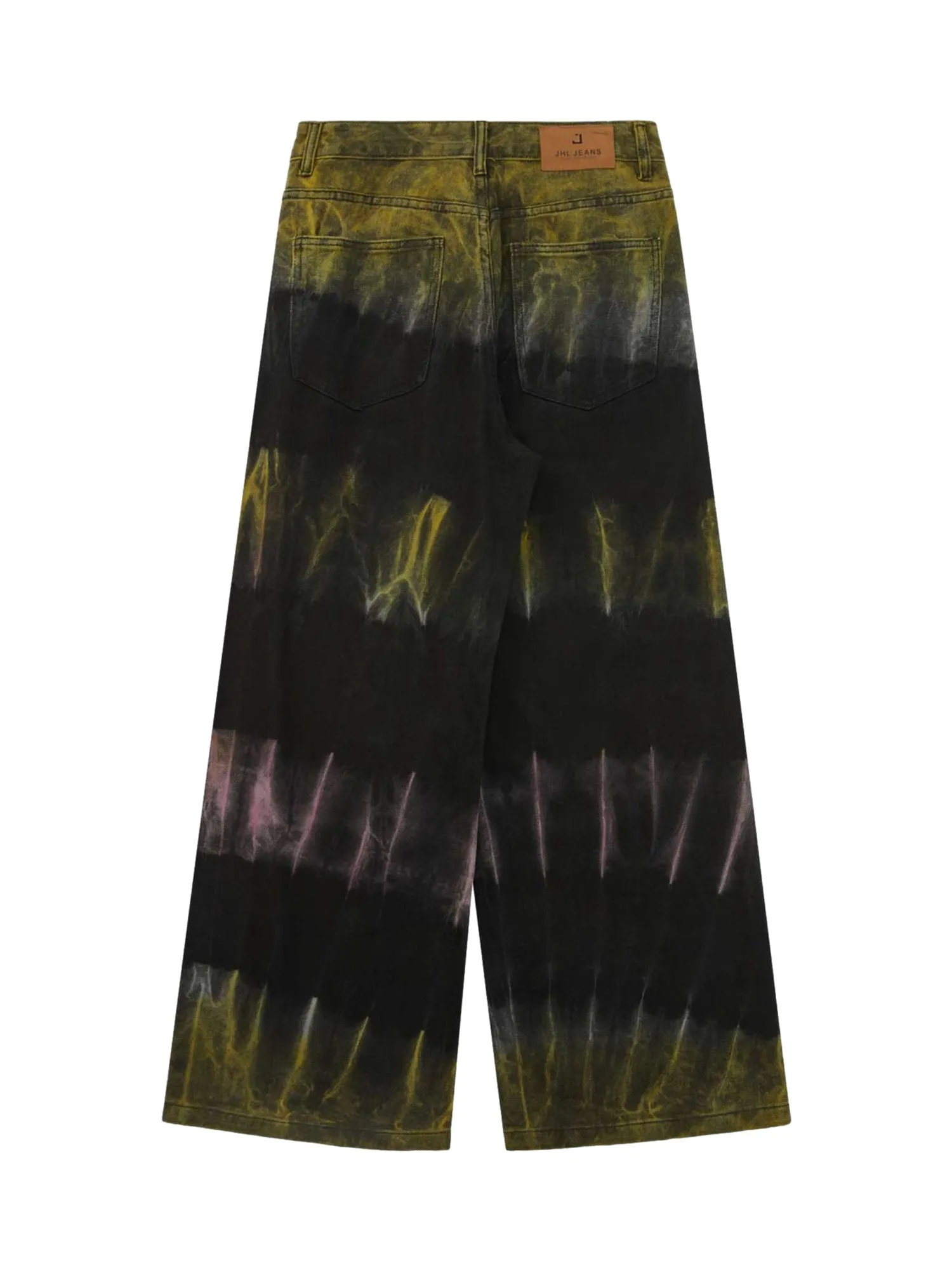 Sneakerhill Graffiti Fun Tie-Dye Straight Jeans
