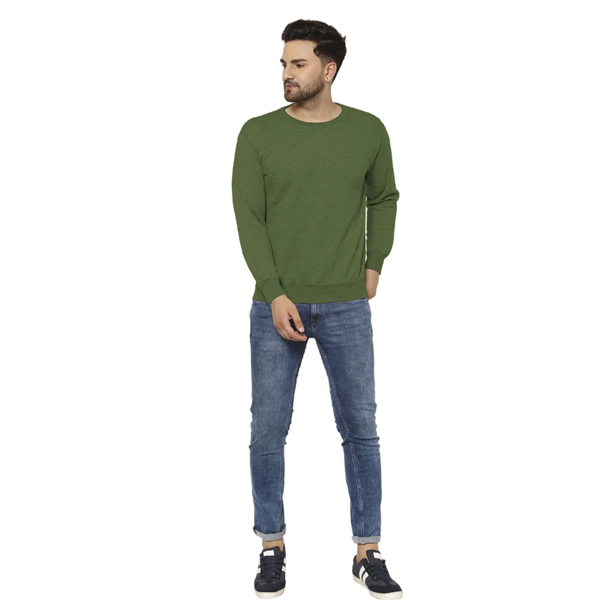 Vimal Jonney Fleece Round Neck Sweatshirt for Men