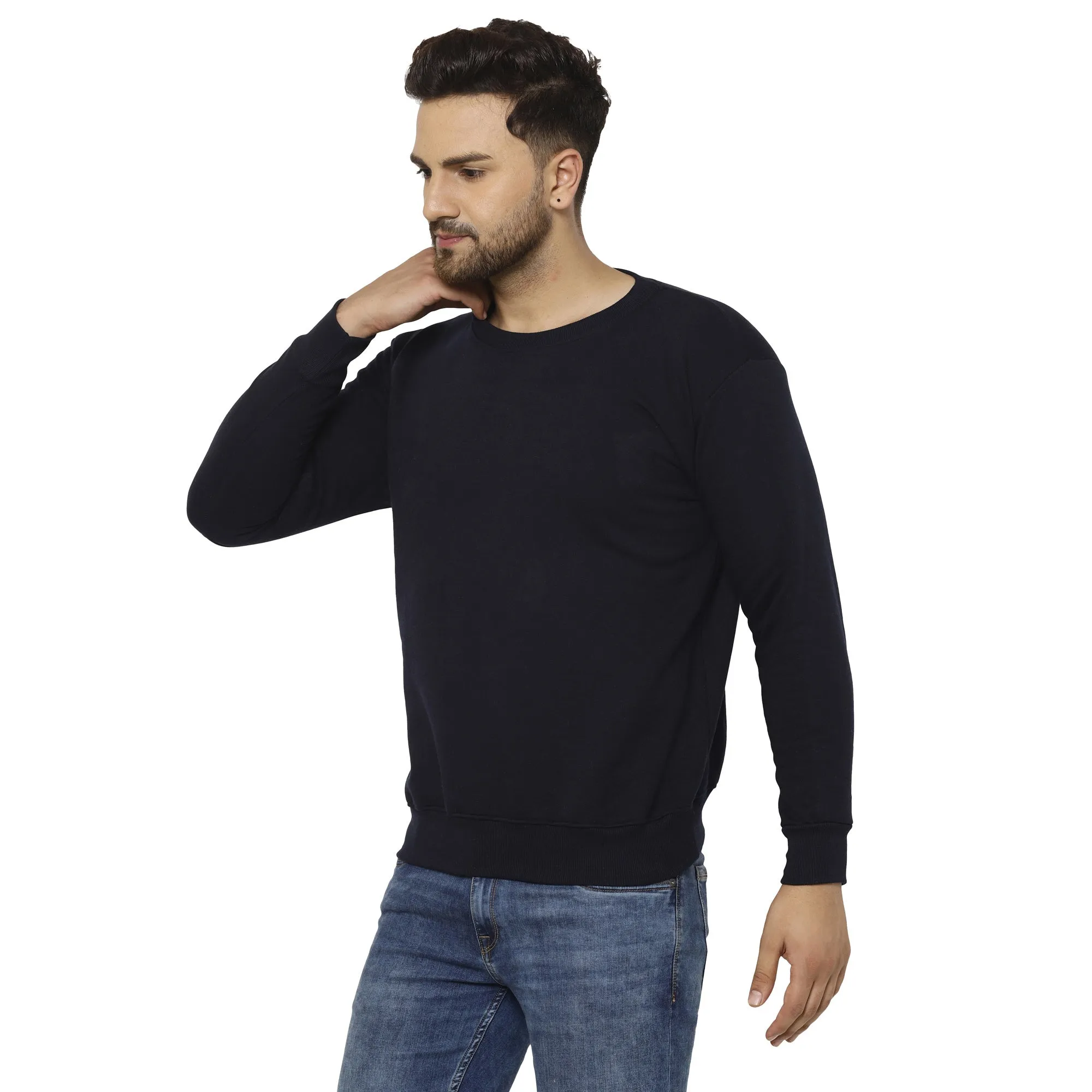 Vimal Jonney Fleece Round Neck Sweatshirt for Men