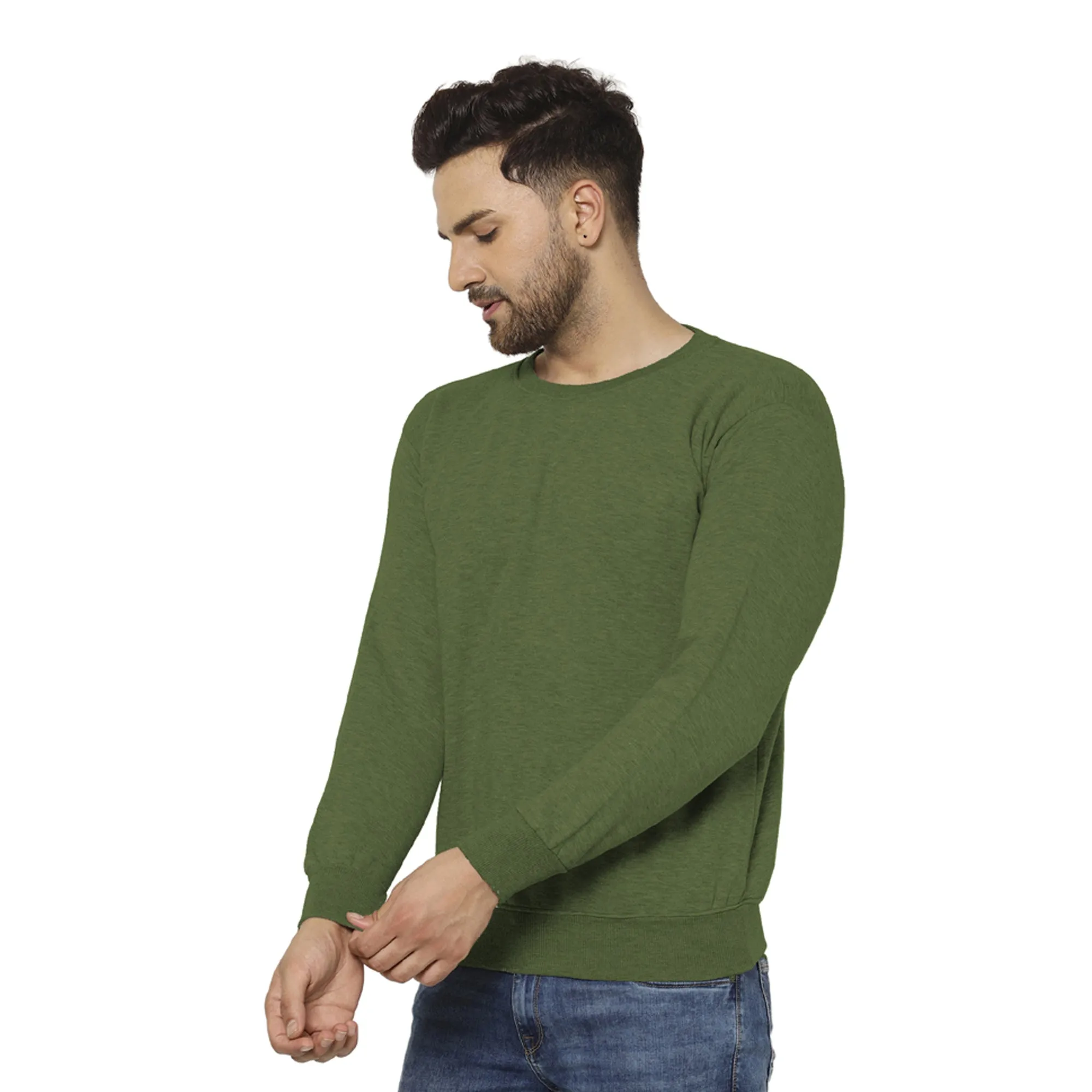 Vimal Jonney Fleece Round Neck Sweatshirt for Men