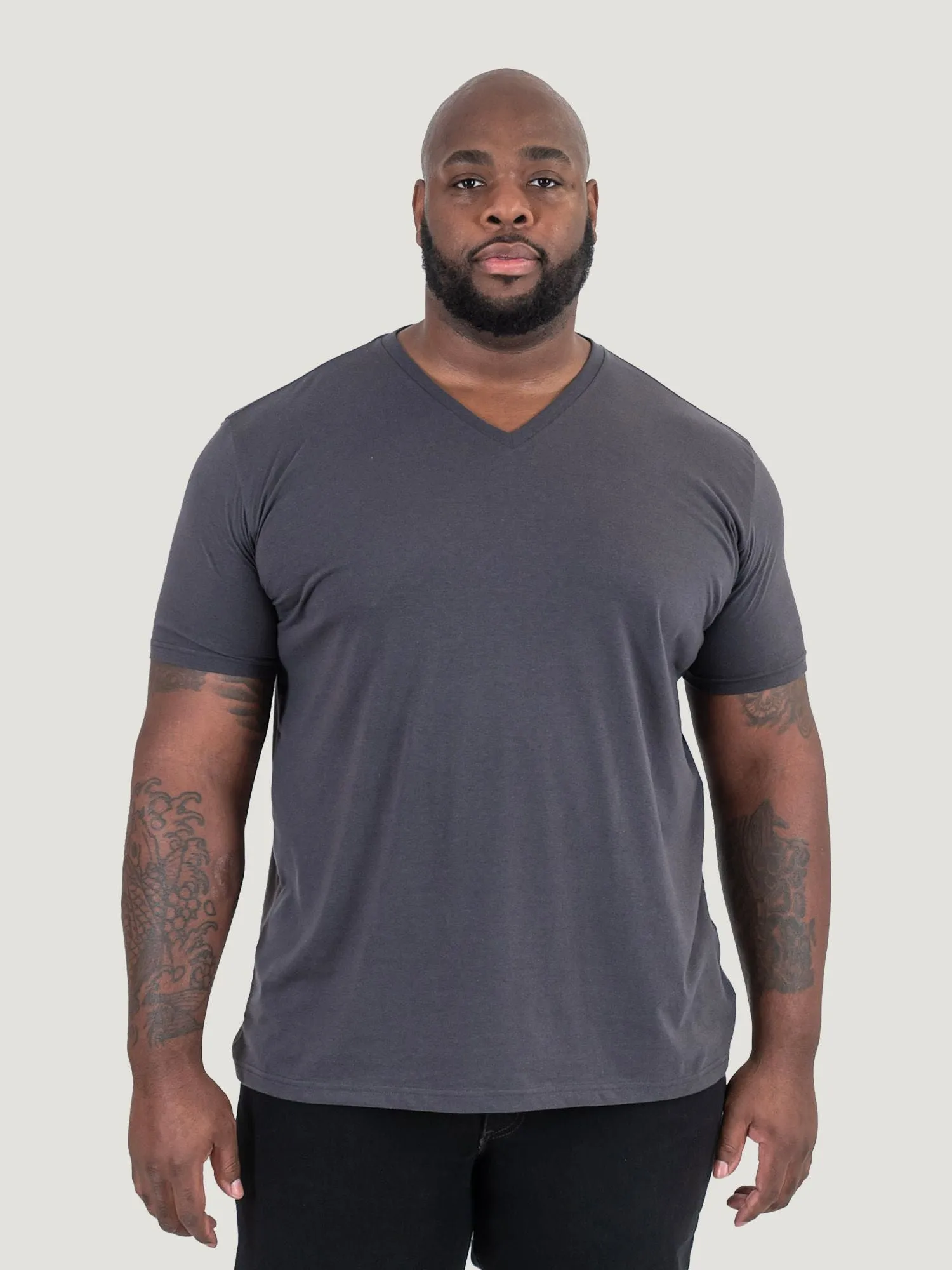 Vintage Black V-Neck