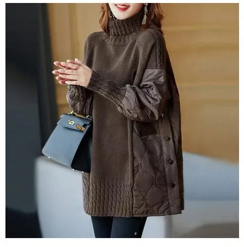 Weekend Puffer Knit Pullover by CK Designs
