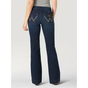 WOMEN'S WRANGLER RETRO® MAE WIDE LEG TROUSER JEAN IN QUINN